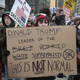 Demonstrators rally near Trump Tower Chicago after marching through downtown Chicago protesting then-President-elect Donald Trump on Nov. 19, 2016. (Scott Olson/Getty Images)